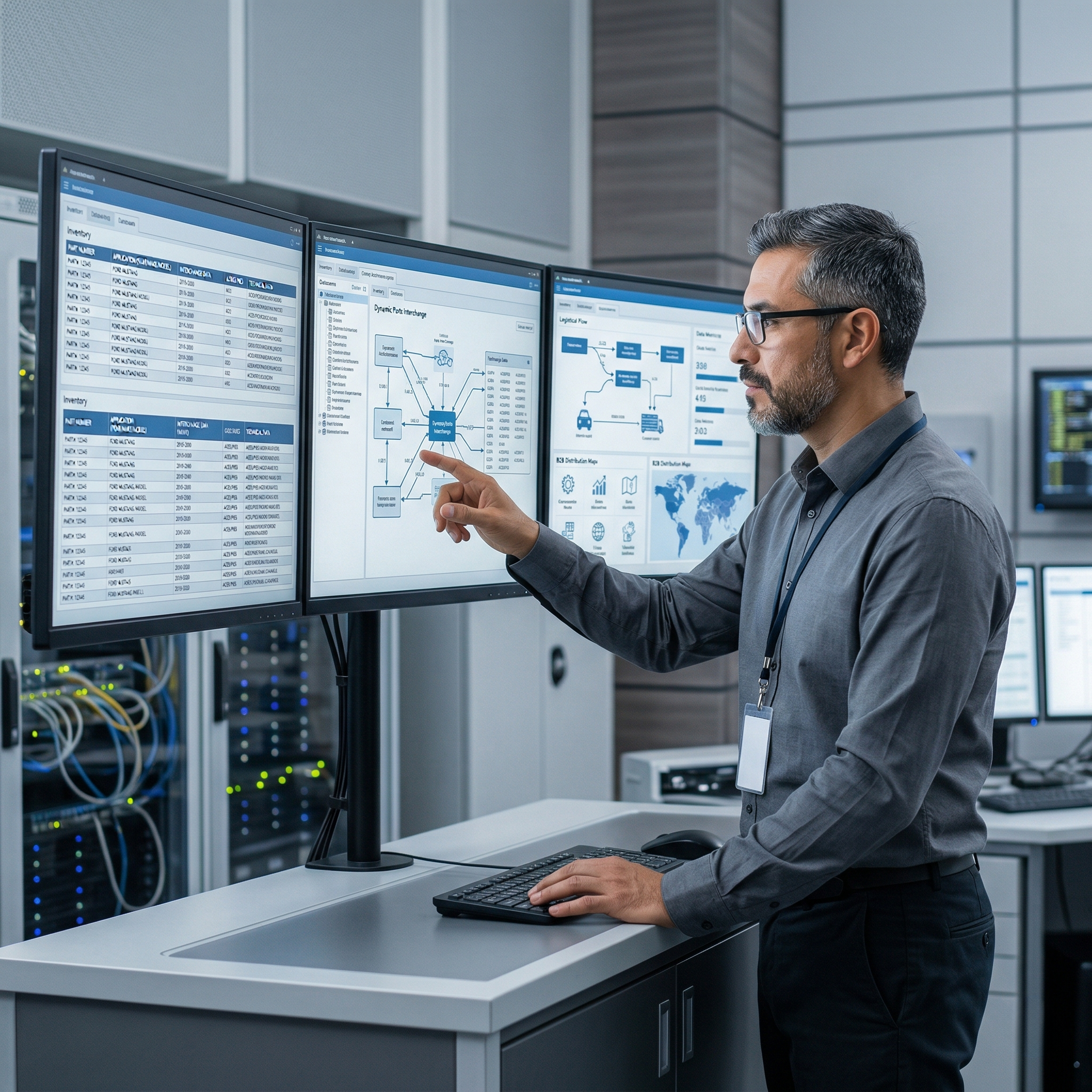 Especialista técnico operando catálogo ACES/PIES en infraestructura SELLARIS